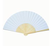 Ventaglio pieghevole a mano per il fai da te (bianco, taglia unica)