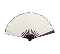 ventaglio Pieghevole, Classico Ventilatore Cinese in Stile Cinese Pieghevole ventaglio tenuto in Mano per Tai Chi, Danza, Feste di Nozze, Decorazioni, Cosplay (Bianco)