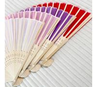 Ventaglio pieghevole con incisione personalizzata, regalo di nozze per gli ospiti, logo personalizzato, regali per feste di compleanno, con sacchetto in organza (30 pezzi)