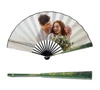 Ventaglio Pieghevole Decorativo Personalizzato, Ventaglio Pieghevole Personalizzato con Foto/Testo, Nuovi Sposi, Ventaglio Pieghevole a Mano, Oggetti di Scena per Feste, Regali Creativi per Amici