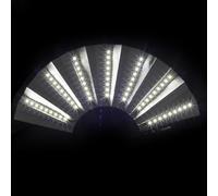 Ventaglio Pieghevole Luminoso, Grande Ventaglio Cinese Luminoso, 63 Lampadine LED Super Luminose, Adatto Per Spettacoli Teatrali, Festival Di Musica Elettronica E Oggetti Di Scena Per La Decorazione