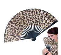 Ventaglio pieghevole - Ventilatore cinese decorativo pieghevole | Stile nazionale nero dritto osso dipinto astratto arcobaleno serie ventilatore portatile pieghevole per matrimoni, feste,