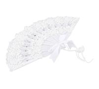 Ventaglio Pizzo Bianco Da Matrimonio Fan Dance Ventola in Tessuto