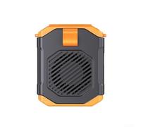 Ventaglio portatile in vita, ricaricabile tramite USB, ventilatore portatile con clip in vita e cinghia da appendere al collo, per sport all'aria aperta e viaggi (arancione)
