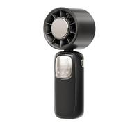 Ventaglio portatile - Ventilatore portatile personale, display a LED, velocità regolabile, dispositivo di raffreddamento pieghevole per viaggi, escursionismo, trucco, attività all'aperto, tempo caldo