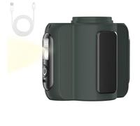 Ventaglio sotto la camicia: ventaglio indossabile e ricaricabile, dispositivo multifunzionale con luce, clip portatile in vita | Ausilio per il lavoro all'aperto per la con lo zaino in spalla, c