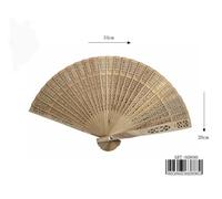 Ventaglio x Matrimonio Bianco Pieghevole Gadget Cerimonia In Legno Bambu Wedding