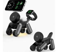 Ventaron qi2.2 - Stazione di ricarica wireless 3 in 1 da 25 W, per dispositivi Apple, pieghevole, con luce notturna, per iPhone 17, 16, 15, AirPods, Apple Watch