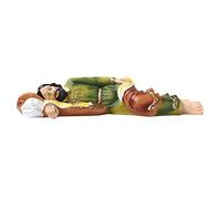 VENTDOUCE Statua di San Giuseppe Dormiente, Statuetta Natalizia in Resina - 21CM Figura della Statua di San Giuseppe in Resina Cattolica per Regalo Religioso, Decorazione