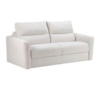 Vente-unique - Canapé 4 Places Convertible Express en Tissu Chenille Beige - Couchage 160 cm - Matelas 13 cm DOVENA de Maison Céphy