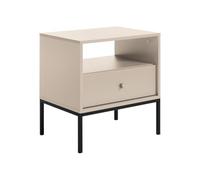 Vente-unique - Comodino 1 cassetto e 1 nicchia Beige - Bogdan