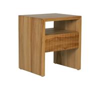 Vente-unique - Comodino Revuka - L 45cm x P 39cm x H 52cm - teak - le chiaro