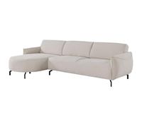 Vente-unique-Divano angolo a sinistra in Tessuto Beige - FERIONA