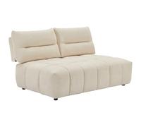 Vente-unique - Divano fisso 2 posti Apoliu - poliestere - beige