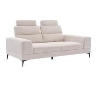Vente-unique - Divano fisso 3 posti Udalio - poliestere - beige
