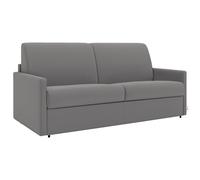 Vente-unique - Divano letto 2 posti Calife - poliestere - grigio chiaro