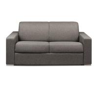 Vente-unique-Divano letto 2 posti ribalta Doghe larghe 120cm Mater. 14cm Memory foam - Tessuto Antracite - CALITO