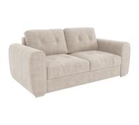 Vente-unique - Divano letto 3 posti Bolipo - poliestere - beige
