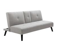 Vente-unique - Divano letto 3 posti Closipa - poliestere - grigio chiaro