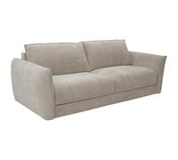 Vente-unique - Divano letto 3 posti Gabriza - poliestere - beige