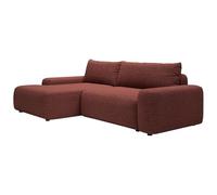 Vente-unique - Divano letto 4 posti Daviso - poliestere - bordeaux
