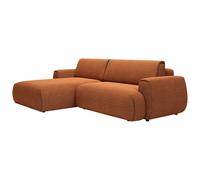 Vente-unique - Divano letto 4 posti Monelia - poliestere - terracotta