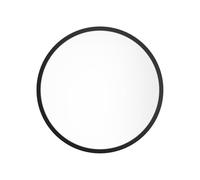 Vente-unique-Grande specchio a muro rotondo D. 150 cm in Legno di paulownia Nero - ZANG