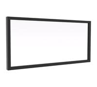 Vente-unique - Imposta Seneca - L 83cm x P 3.5cm x H 40cm - Vetro temperato - Nero