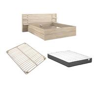 Vente-unique-Letto 180 x 200 cm con 4 cassetti - Colore: le + Rete + Materasso - TENALIA