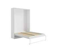 Vente-unique-Letto a scomparsa 140 x 200 cm - Apertura verticale manuale - Bianco - BEGANIO