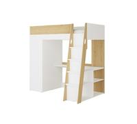 Vente-unique - Letto a soppalco 1 posto Armonesa - mdf - le chiaro