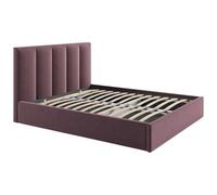 Vente-unique - Letto contenitore 2 posti Kilaclo - poliestere - bordeaux