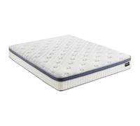 Vente-unique - Materasso classico 2 posti Malao - poliestere - bianco