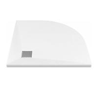 Vente-unique - Piatto doccia Syforsa - L 80cm x P 80cm x H 2.6cm - resina - bianco