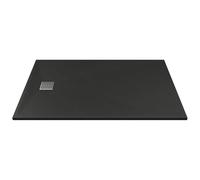 Vente-unique-Piatto per doccia da posare o da incasso 120 x 80 cm in Resina Nero - MIRNOSA