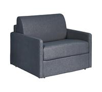 Vente-unique-Poltrona letto a ribalta Materasso 14 cm in Tessuto Grigio - CALIFE
