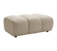 Vente-unique - Pouf 1 posto Fridora - poliestere - beige