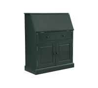 Vente-unique-Scrittoio in Ppino e MDF Verde scuro - CLEORE