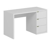 Vente-unique - Scrivania Mabeli - L 130cm x P 60cm x H 75cm - mdf - bianco