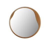 Vente-unique-Specchio tondo D. 60 cm in Legno di hevea le - FUJIAN