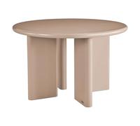 Vente-unique - Table à Manger Ronde 4 Personnes en MDF - Marron - LUKAVO