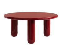 Vente-unique - Tavolino fisso Benesa - L 90cm x P 90cm x H 40cm - mdf - rosso