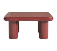 Vente-unique - Tavolino fisso Tamisda - L 90cm x P 90cm x H 41cm - mdf - bordeaux
