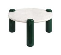 Vente-unique-Tavolino in marmo e MDF Beige e verde - NARODI