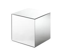 Vente-unique - Tavolino Laterale Cubix - L 35cm x P 35cm x H 35cm - MDF - Argento