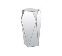 Vente-unique - Tavolino Laterale Sigrid - L 30.7cm x P 30.7cm x H 71cm - MDF - Argento