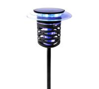 Venteo, lampada solare a diga agli insetti, lampada LED multicolore impermeabile, repellente per zanzare, pannello solare e batteria ricaricabile, diga ad insetti, facile da installare
