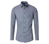 Venti Camicia Business Print Modern Fit, Blu scuro, 46