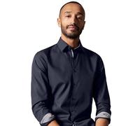 Venti Camicia business tinta unita Modern Fit, Blu (116), 42