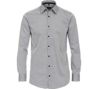 Venti Camicia business tinta unita Modern Fit, grigio chiaro, 42